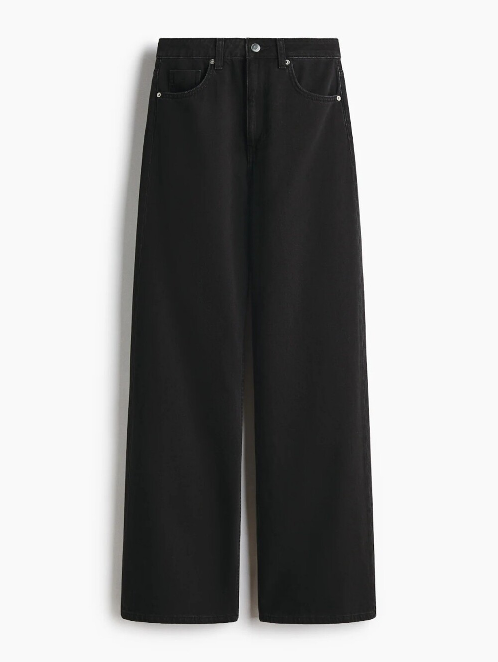 Divided Wide-Leg Black Jeans